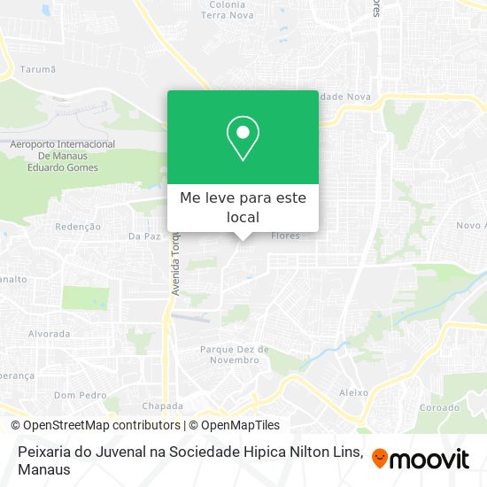 Peixaria do Juvenal na Sociedade Hipica Nilton Lins mapa