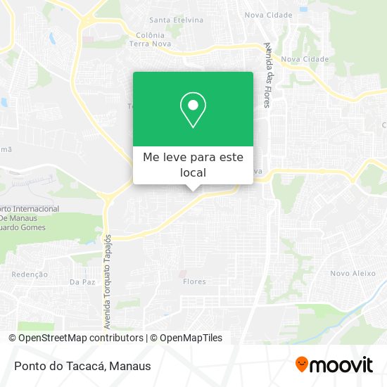 Ponto do Tacacá mapa