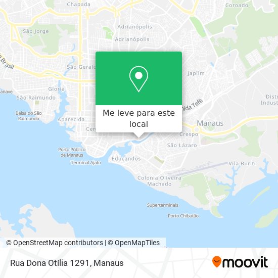 Rua Dona Otília 1291 mapa