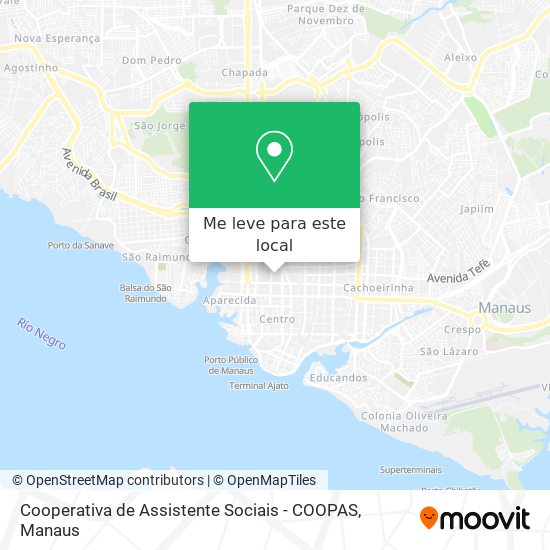 Cooperativa de Assistente Sociais - COOPAS mapa