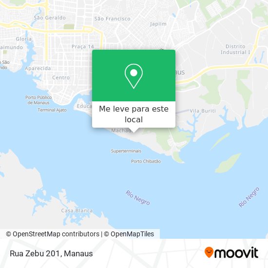 Rua Zebu 201 mapa