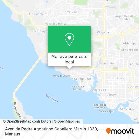 Avenida Padre Agostinho Caballero Martin 1330 mapa