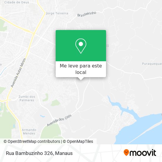 Rua Bambuzinho 326 mapa