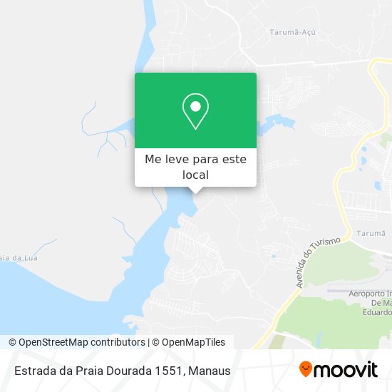 Estrada da Praia Dourada 1551 mapa