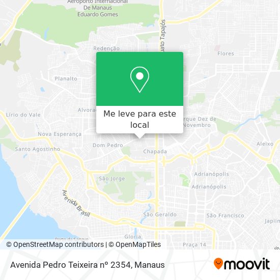 Avenida Pedro Teixeira nº 2354 mapa