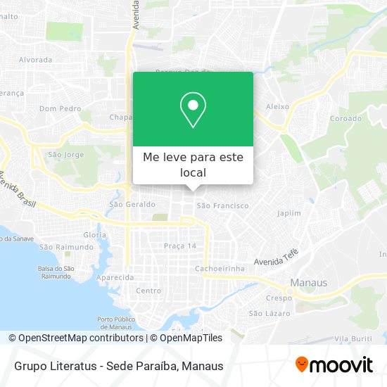 Grupo Literatus - Sede Paraíba mapa