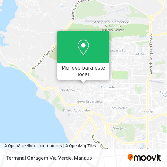 Terminal Garagem Via Verde mapa