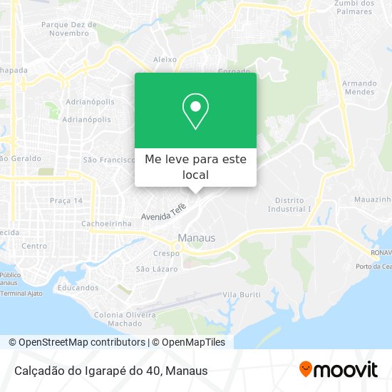 Calçadão do Igarapé do 40 mapa