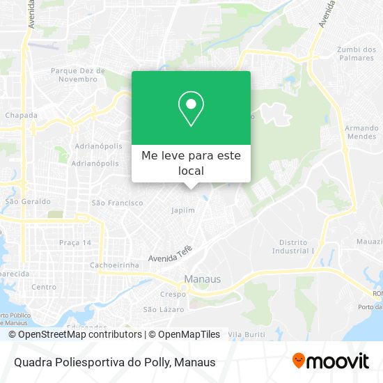Quadra Poliesportiva do Polly mapa