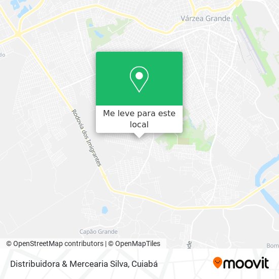 Distribuidora & Mercearia Silva mapa