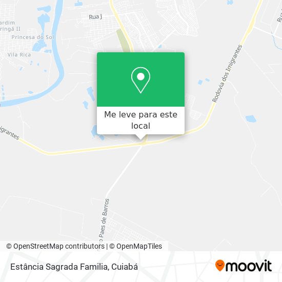 Estância Sagrada Familia mapa