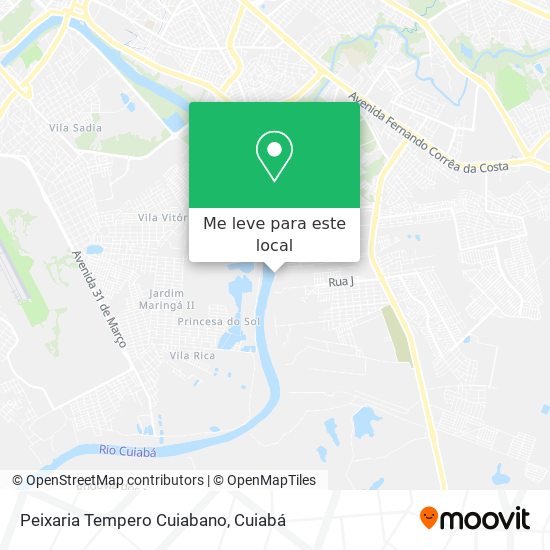 Peixaria Tempero Cuiabano mapa