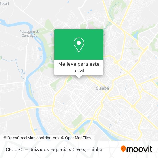 CEJUSC — Juizados Especiais Cíveis mapa