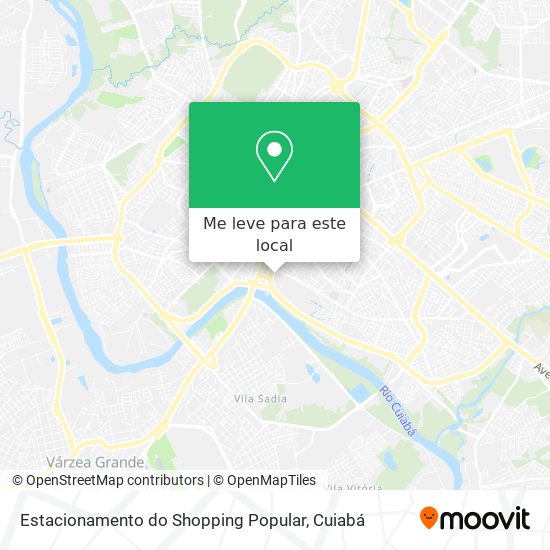 Estacionamento do Shopping Popular mapa