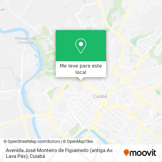 Avenida José Monteiro de Figueiredo (antiga Av. Lava Pés) mapa