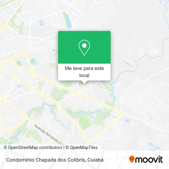 Condomínio Chapada dos Colibris mapa