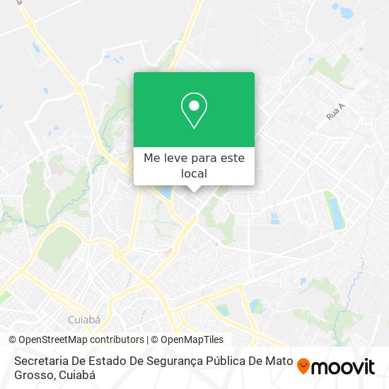 Secretaria De Estado De Segurança Pública De Mato Grosso mapa