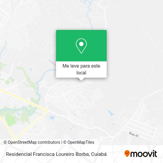 Residencial Francisca Loureiro Borba mapa