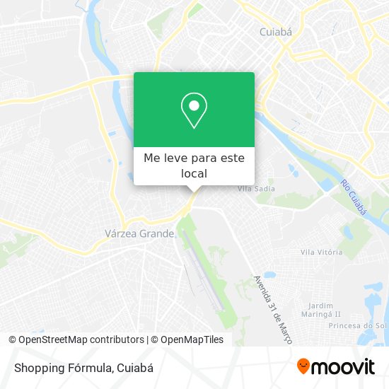 Shopping Fórmula mapa