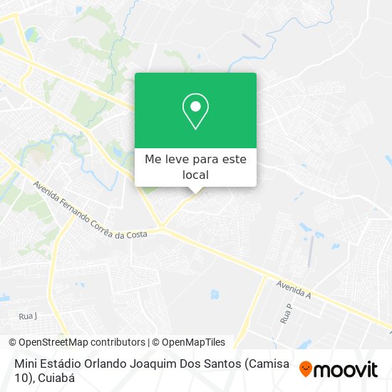 Mini Estádio Orlando Joaquim Dos Santos (Camisa 10) mapa