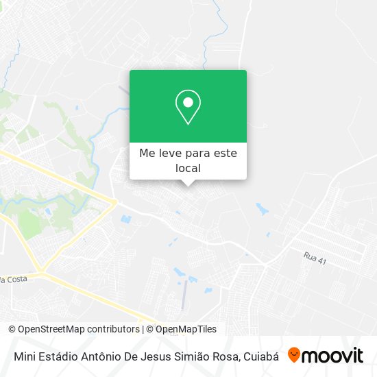 Mini Estádio Antônio De Jesus Simião Rosa mapa