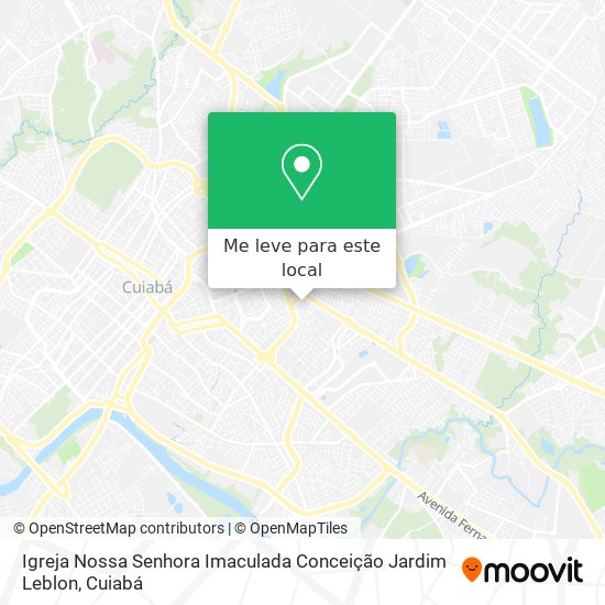 Igreja Nossa Senhora Imaculada Conceição Jardim Leblon mapa