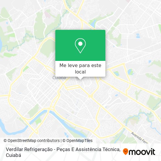 Verdilar Refrigeração - Peças E Assistência Técnica mapa