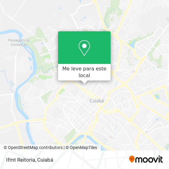 Ifmt Reitoria mapa