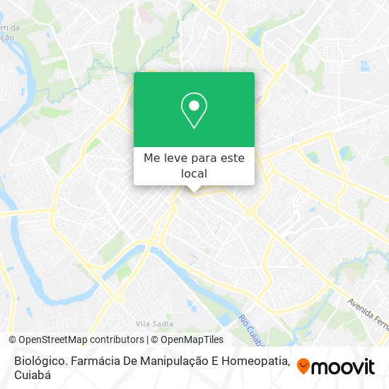 Biológico. Farmácia De Manipulação E Homeopatia mapa