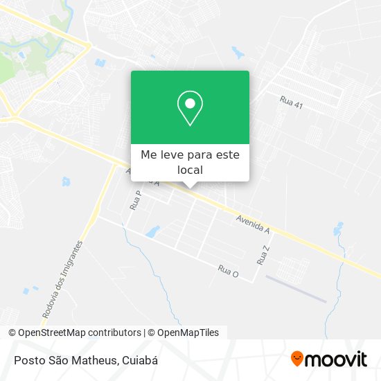 Posto São Matheus mapa