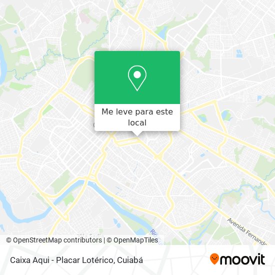 Caixa Aqui - Placar Lotérico mapa