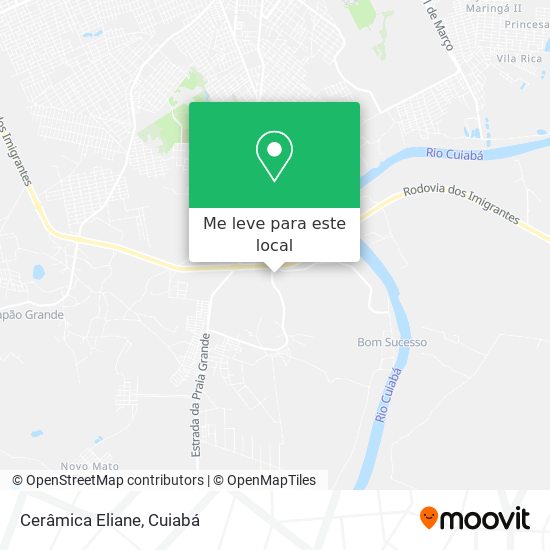Cerâmica Eliane mapa
