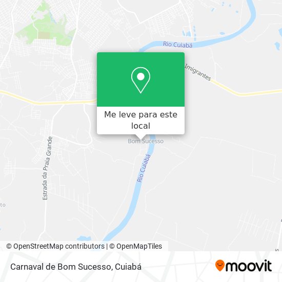 Carnaval de Bom Sucesso mapa