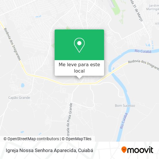 Igreja Nossa Senhora Aparecida mapa