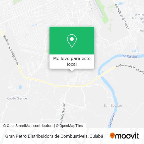 Gran Petro Distribuidora de Combustiveis mapa