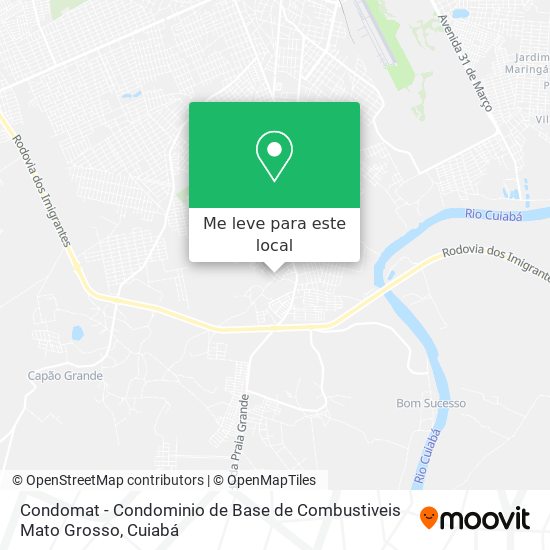 Condomat - Condominio de Base de Combustiveis Mato Grosso mapa