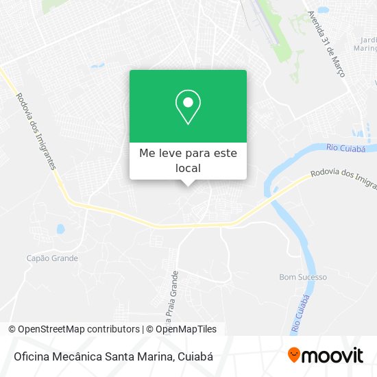 Oficina Mecânica Santa Marina mapa