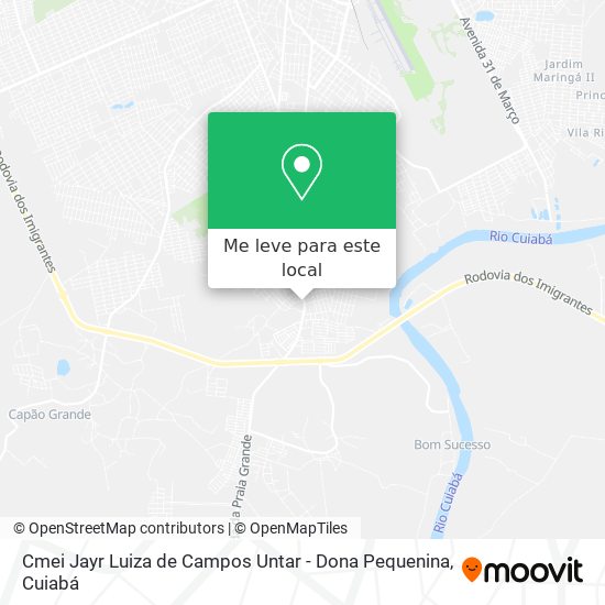 Cmei Jayr Luiza de Campos Untar - Dona Pequenina mapa