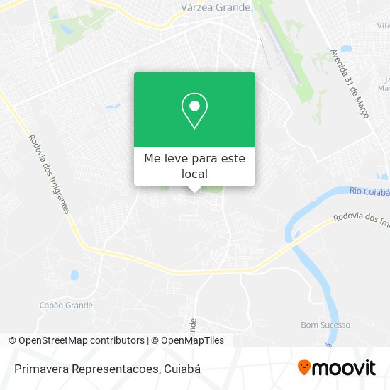 Primavera Representacoes mapa
