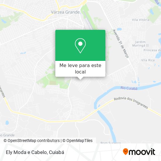 Ely Moda e Cabelo mapa