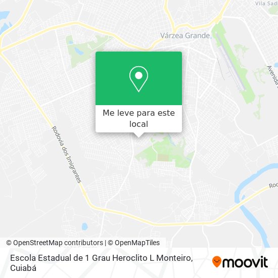 Escola Estadual de 1 Grau Heroclito L Monteiro mapa
