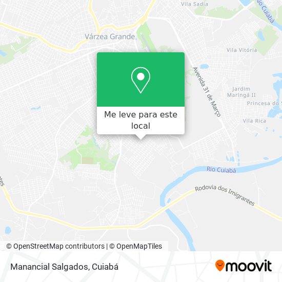 Manancial Salgados mapa