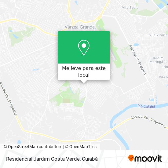 Residencial Jardim Costa Verde mapa