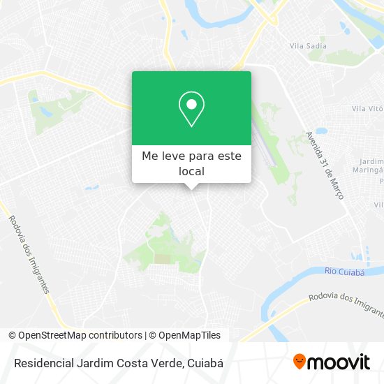 Residencial Jardim Costa Verde mapa