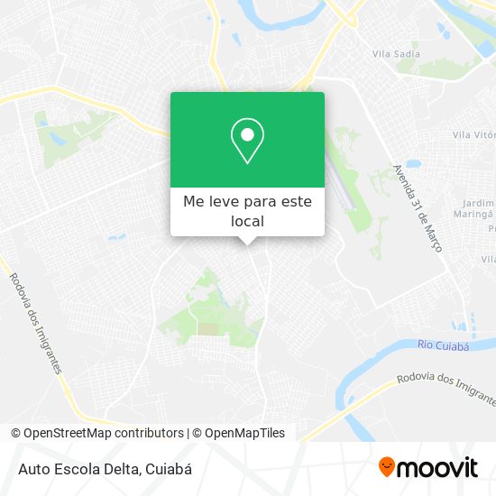 Auto Escola Delta mapa