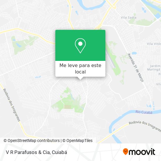 V R Parafusos & Cia mapa