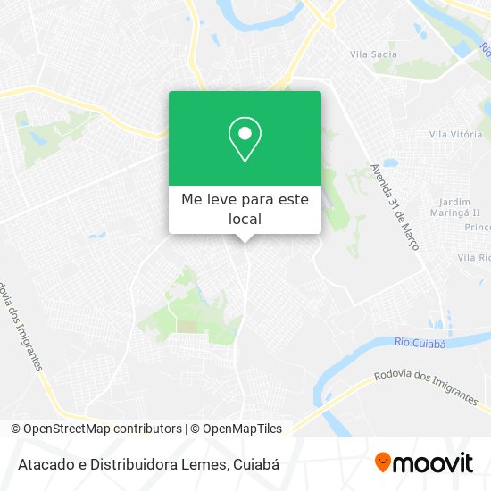 Atacado e Distribuidora Lemes mapa
