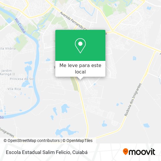 Escola Estadual Salim Felicio mapa