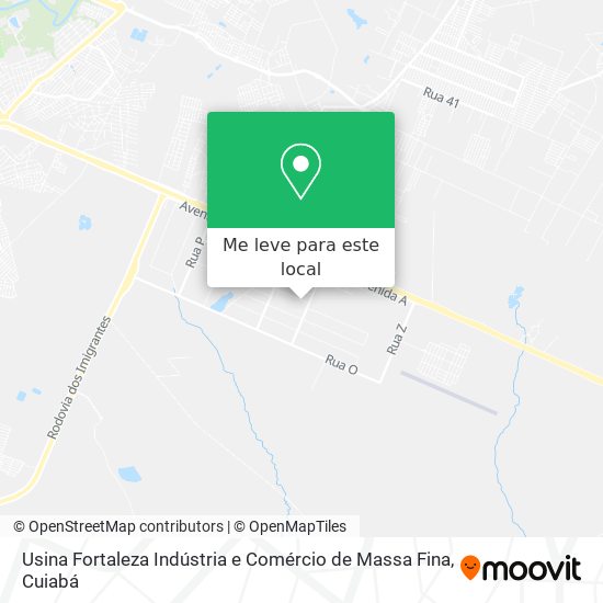 Usina Fortaleza Indústria e Comércio de Massa Fina mapa