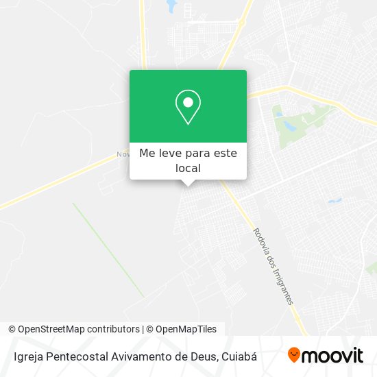 Igreja Pentecostal Avivamento de Deus mapa